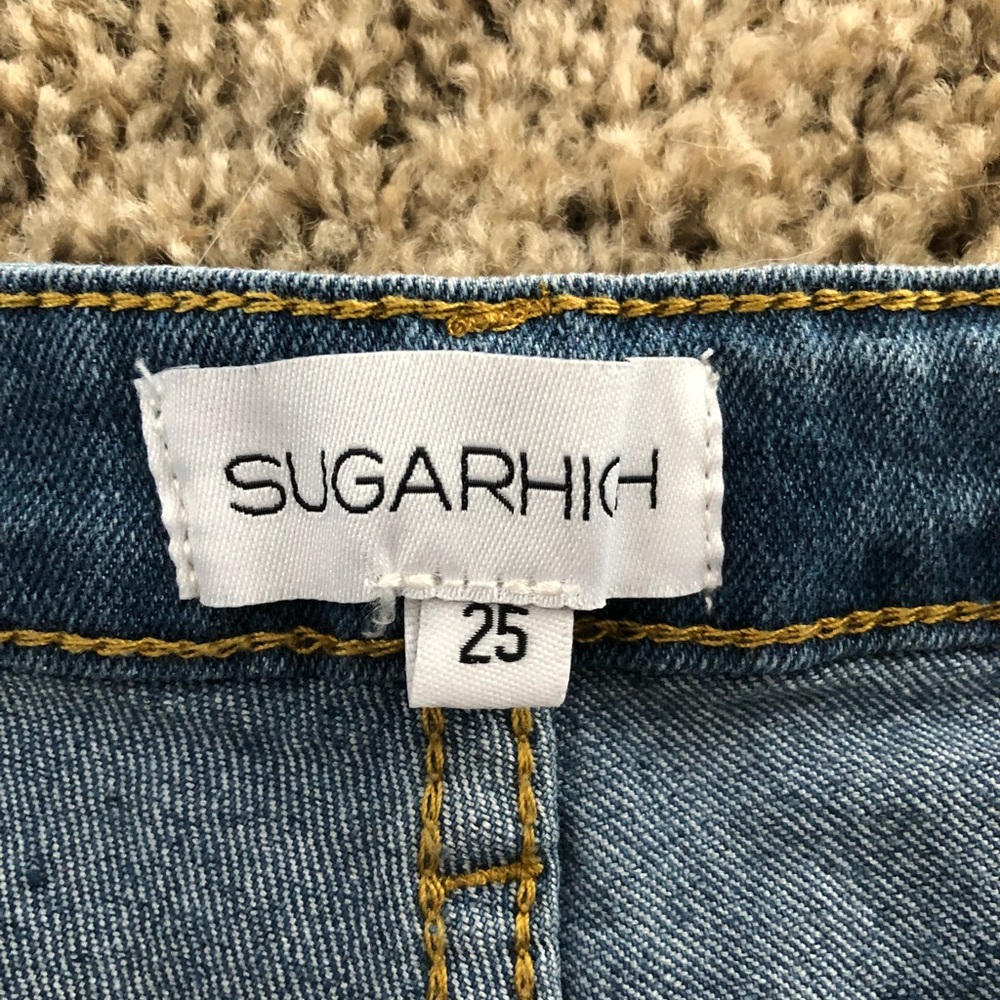 Retro Stripes High Rise Shorts - Picture 2 of 3